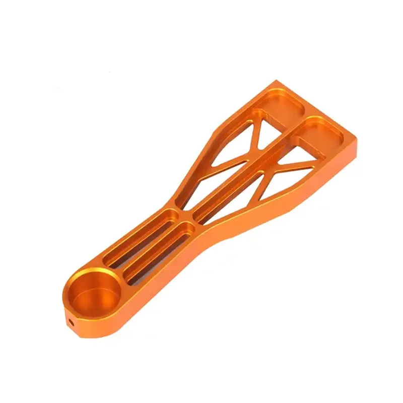 

Custom Orange Anodized Aluminum Alloy CNC Precision Machined Mechanical Rocker Arm Accessories