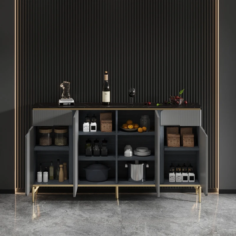 # Customizable Home Furniture Solid Wood Modern Sideboard Buffet Cabinet