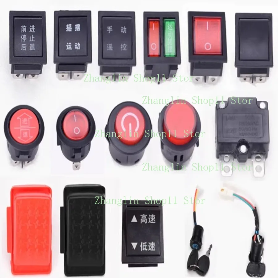 Power Push Button Start Switch Remote Control Car Vehical Motorcycle Tricycle ON OFF Ignition Switch Keys Scooter Accessories