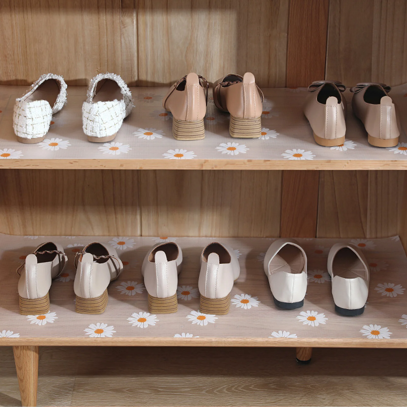 خزانة منزلية بطانة غير قابلة للانزلاق مقاوم للماء درج حصيرة كوتابل سميكة النفط واقية الرف بطانة متعددة الوظائف تخزين المطبخ #3