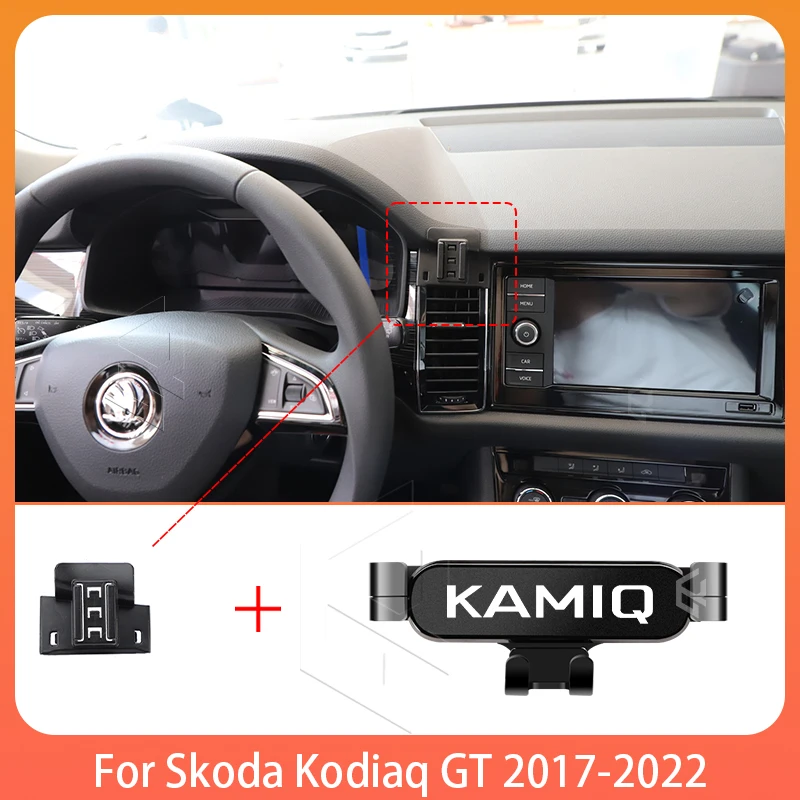 

Car Mobile Phone Holder For Skoda Kodiaq GT 2017-2022 Adjustable Special Mobile Phone Holder GPS Base Mount Stand Accessories