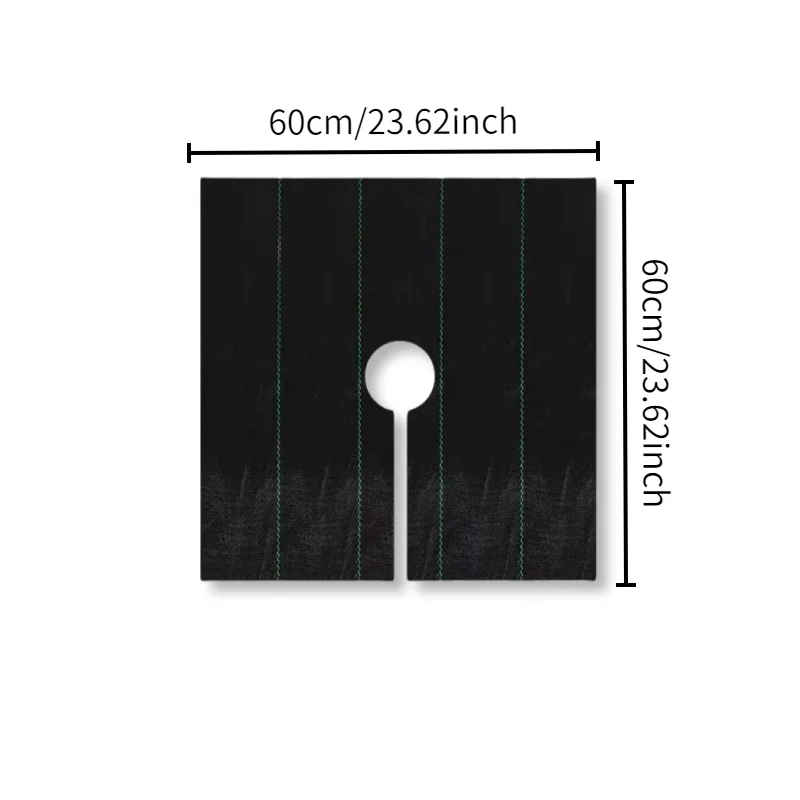 10Pcs Weed Barrier Cloth Made of PP Material, round Hole Design, Durable Garden Lawn Protection Cover, Suitable for Planting Box