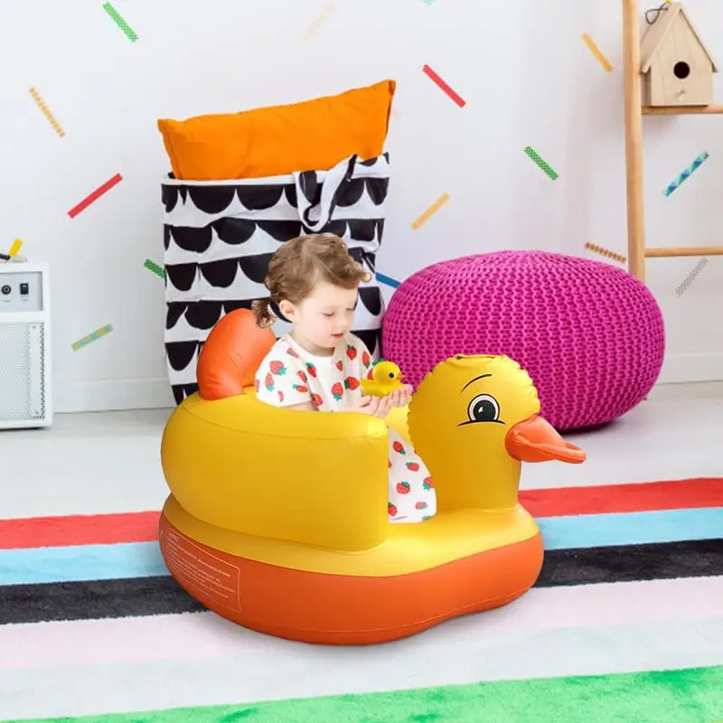 Explodieren Kindersitz gelbe Ente wasserdichter Sitz stuhl für Baby ergonomische Rückens tütze atmungsaktives Kissen Kleinkinds tuhl für