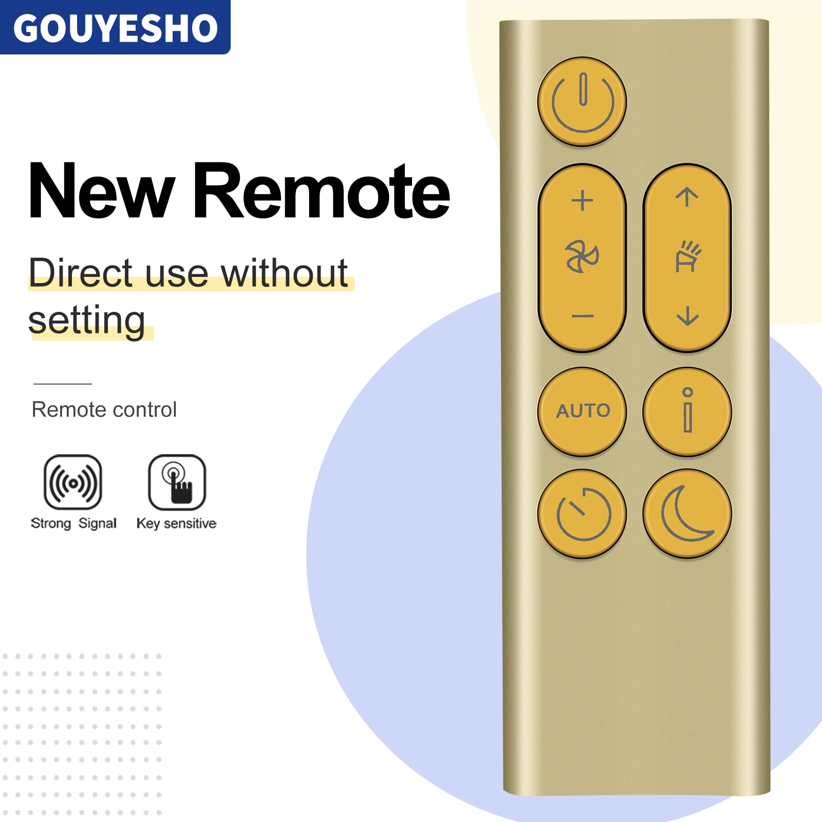 

New Remote Control For Dyson Purifier Big+Quiet Formaldehyde BP04 BP03 -Gold