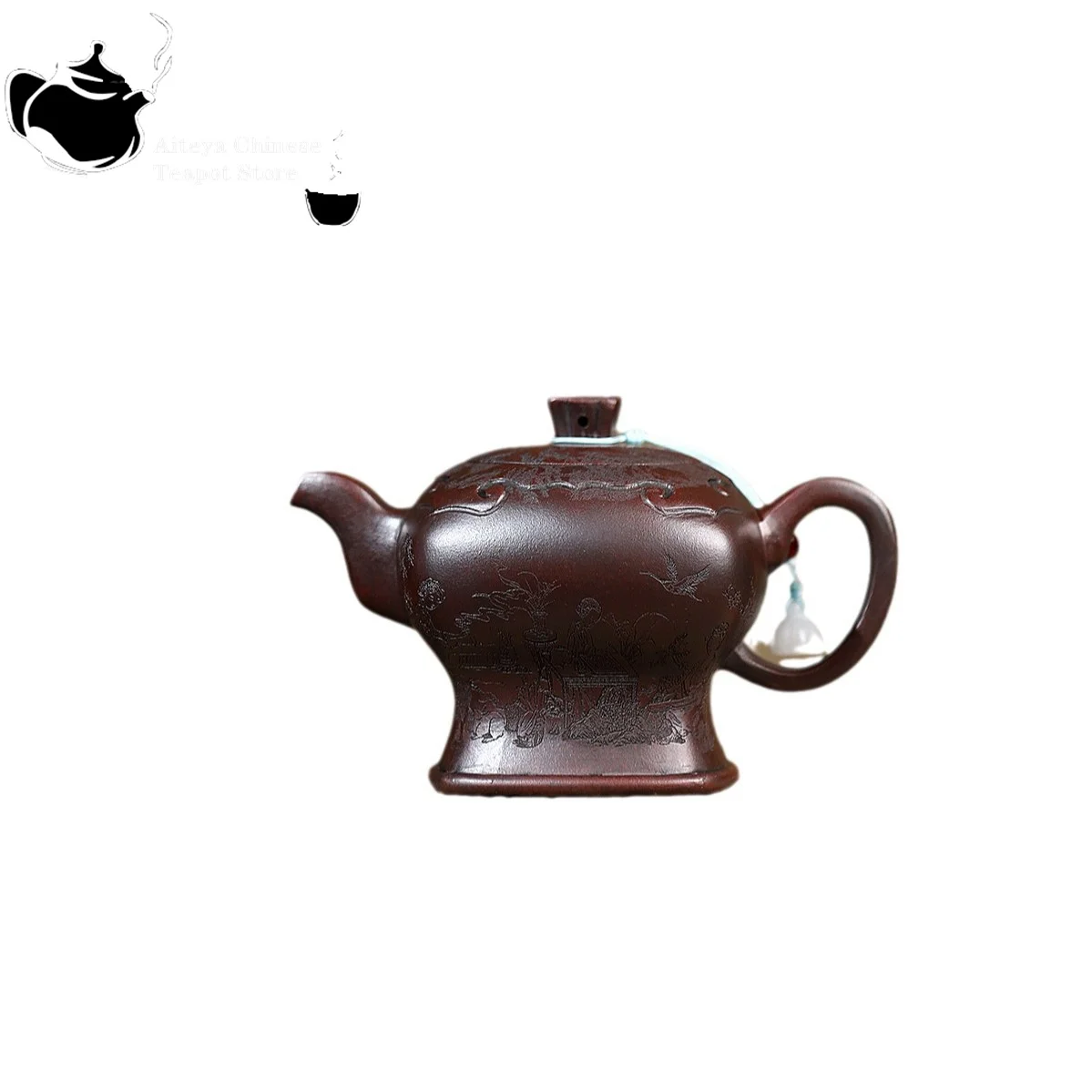 Yixing purple clay teapot, original ore, ancient copper, black mud, cloud shoulder, kung fu tea set, Chinese teapot