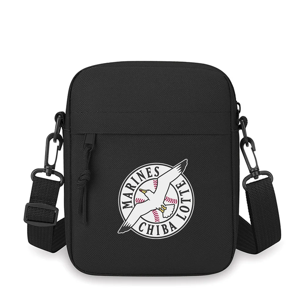 

Seagull wings baseball team emblem Men Crossbody Bag Single Shoulder Women Cartoon Anime Film Printing Design Unisex