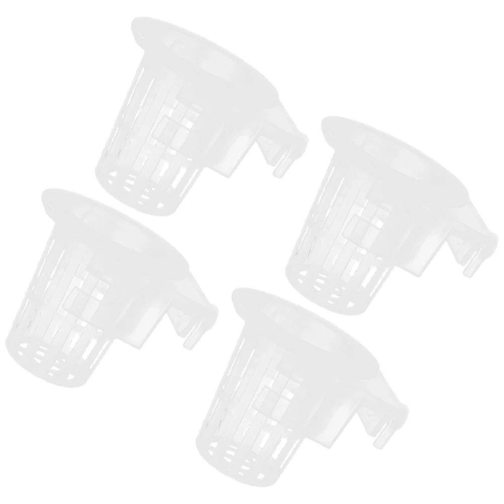 

4 Pcs Fish Tank Hanging Aquarium Planter Planting Baskets Supplies Flowerpot Plastic Aquatic Holder Pots