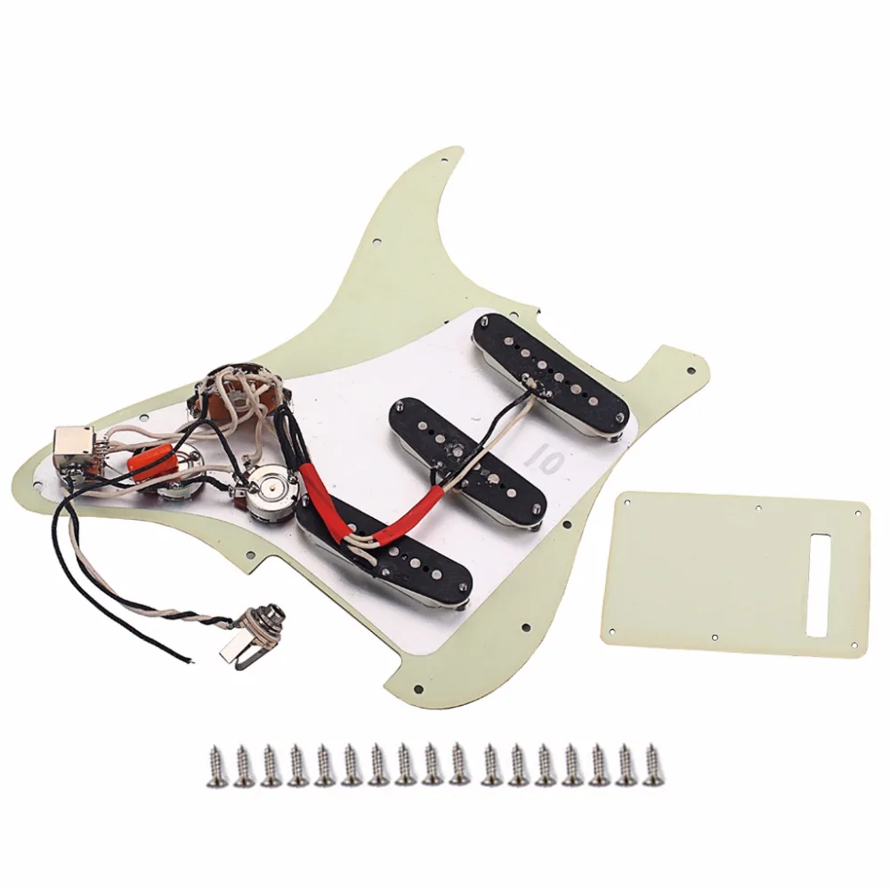 Prewired-Loaded Sss Pickguard Alnico V Pickups for Strat Guitar