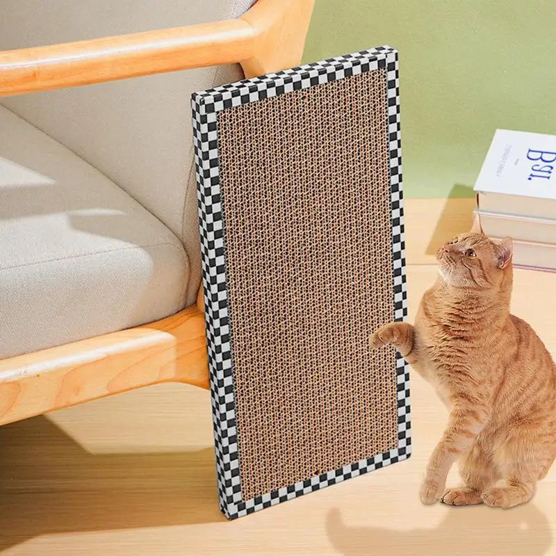 Cat Scratching Board Durable And Wear-Resistant Cats Refillable Scratch Pad For Kittens Reversable Cat Scratching Cardboard For