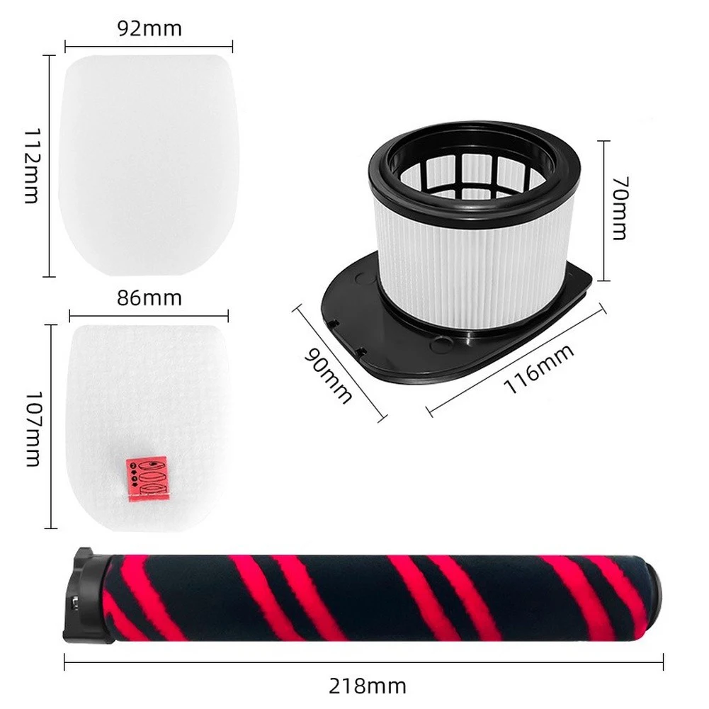 For Shark Stratos IZ400EU IZ400EUT IZ420EU IZ420EUT Brush and Filter Kit for Cordless Vacuum Cleaner Replacement
