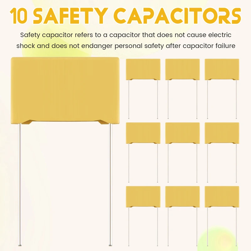 10 szt. 250 V 47Nf 0,047 Uf 10% Kondensator bezpieczeństwa z folii polipropylenowej SPRZEDAŻ