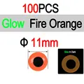 11mm 100pc FR Orange