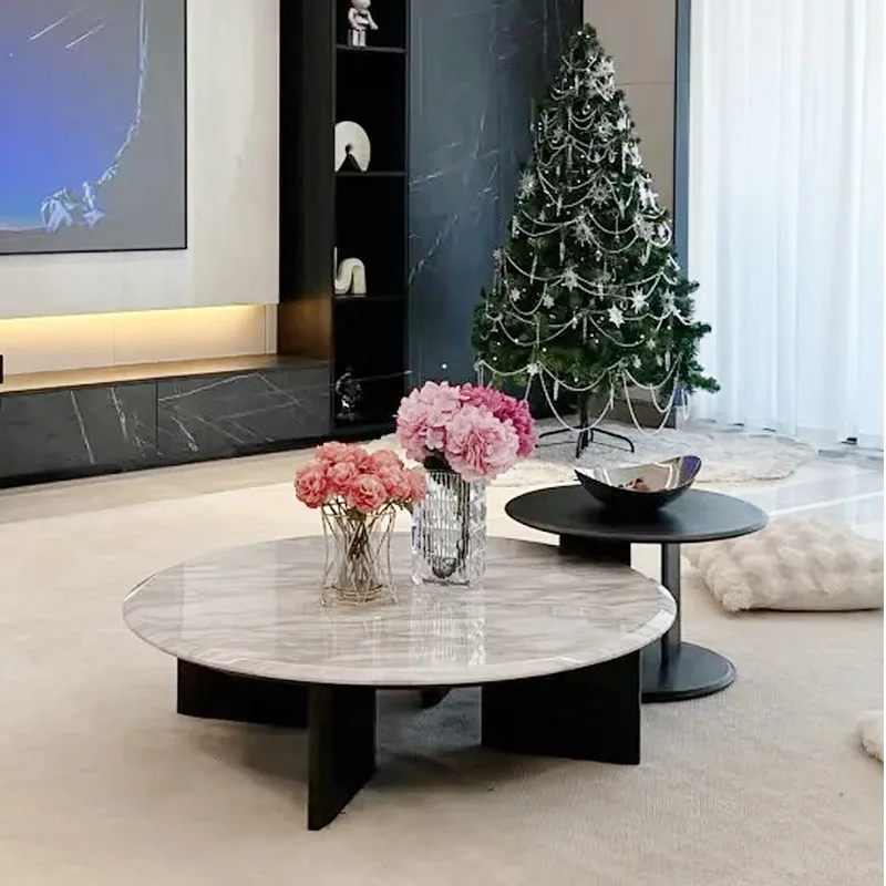 

Round Home Coffee Tables Side Balcony Bedroom Modern Coffee Tables Homestay Metal Furniture Einen Couchtisch MHCJ