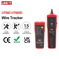 UNI-T UT682 Network Wire Tester Tracker RJ11 RJ45 Wire Line Finder Lan tester Handheld Cable Testing Tool for Network Maintenanc