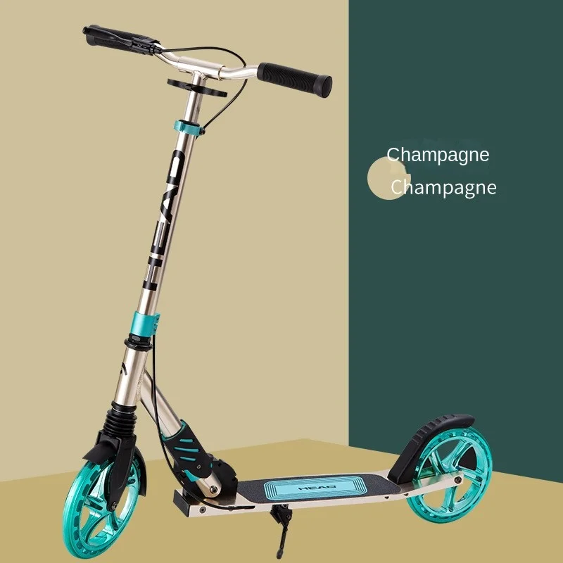 

TULX Lightweight Scooter Folding Storage Convenient And Easy For Outdoor Go Out With Quick Braking Sensitivity Safe Reliable