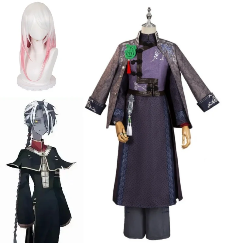 Black Guard Wu Chang Uniform Cosplay Costume Halloween The government officer Suit