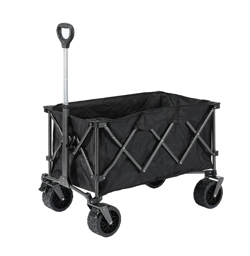 Top Ranking Foldable Trolley Beach 7inch Tanker Wheel Folding Camping Cart With Aluminum Alloy Rod view 6