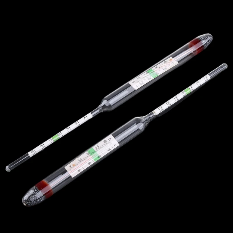 Glass Saltwater Hydrometer 1.000-1.060 Built-in Thermometer Temperature 0-40℃