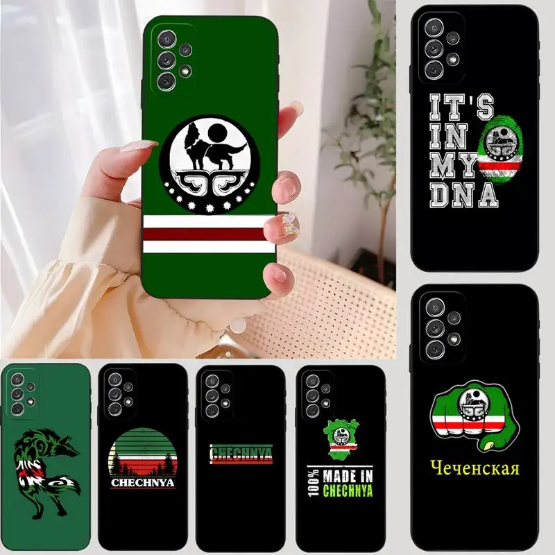 Chechnya Flag Phone Case For Samsung A53 A51 A52 A50 A30 A31 A32 A21 A22 A40 A42 A80 A71 A73 A91 TPU Cover