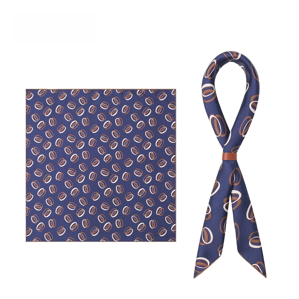 シルクスカーフ-メンズ-本物のシルクツイル-薄手-秋春-ウエストナットフラワー-ネックウォーマー-高級スーツに合う-シルクスクエアスカーフ