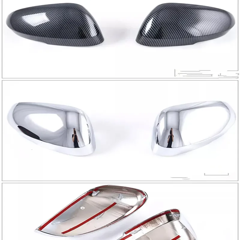 For Mitsubishi Outlander 2023 2024 ABS Rearview Mirror Decoration Rearview Mirror Cover Trim Car Accessories Styling