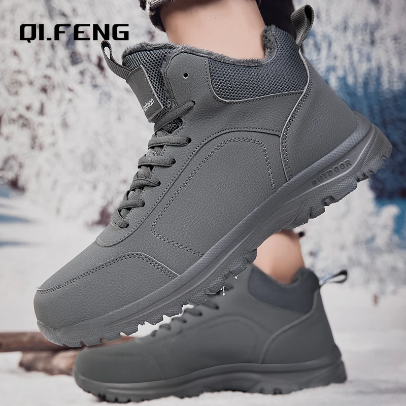 

Popular High Top Casual Shoes Dad Sneaker Winter Anti Slip Wear-Resistant and Warm Shoes Outdoor Snow Boots