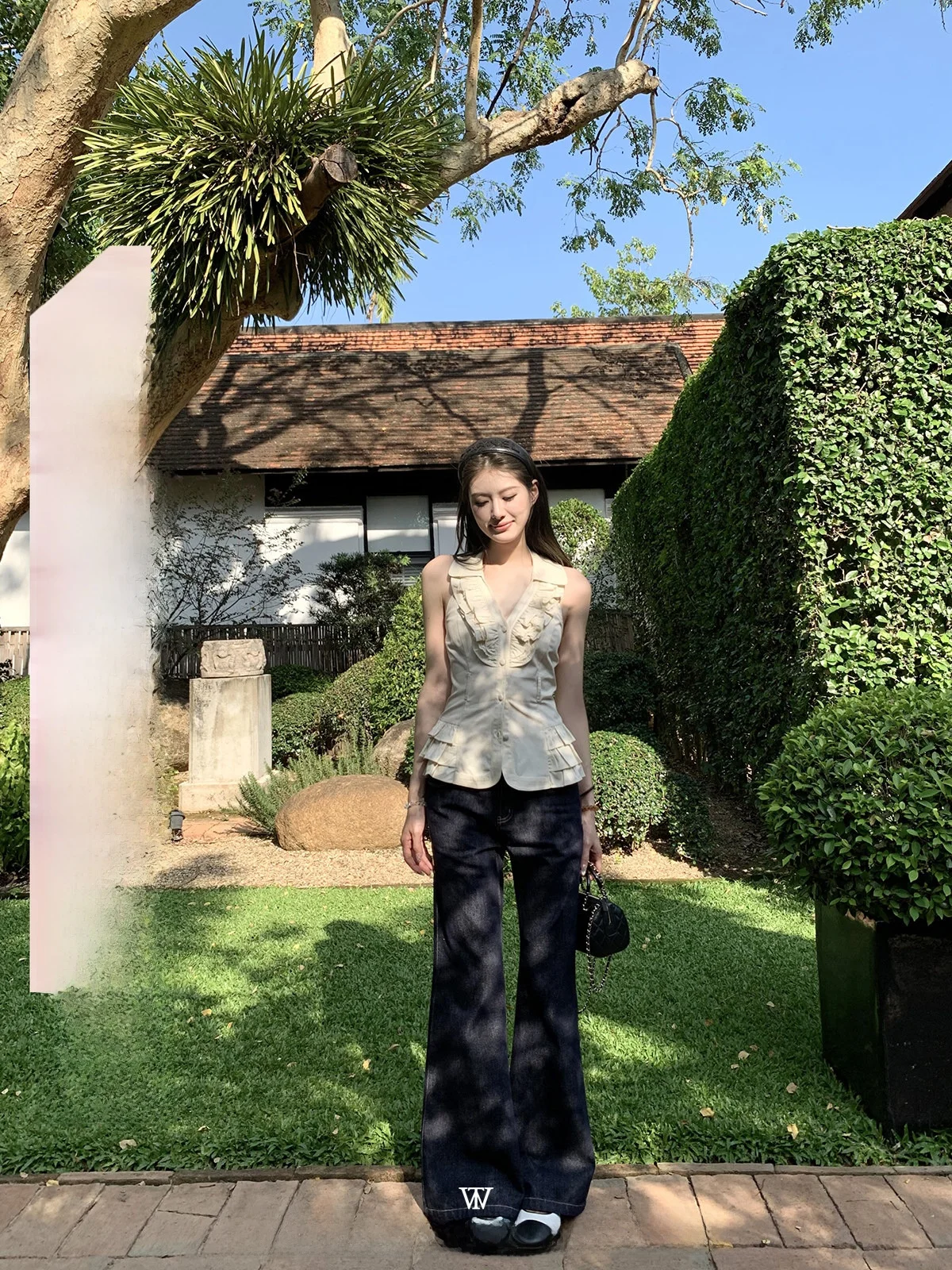 

Детские джинсы Wanantong Love to Wear с низкой посадкой, расклешенные, из натуральной ткани, высокого качества, широкие штанины, весенние, длинные...