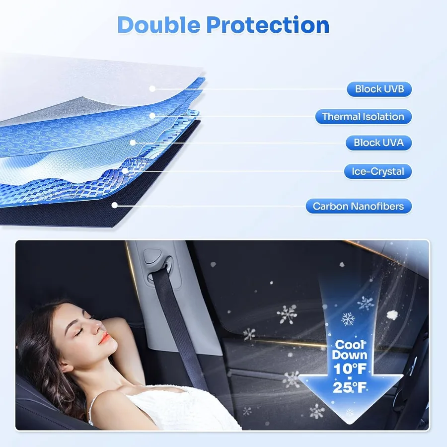 Sunshades for 20212025 2026 Volkswagen VW ID.4 Accessories Windshield Sun Shade Side Rear Window Shade Cover Sun Visor Shield P