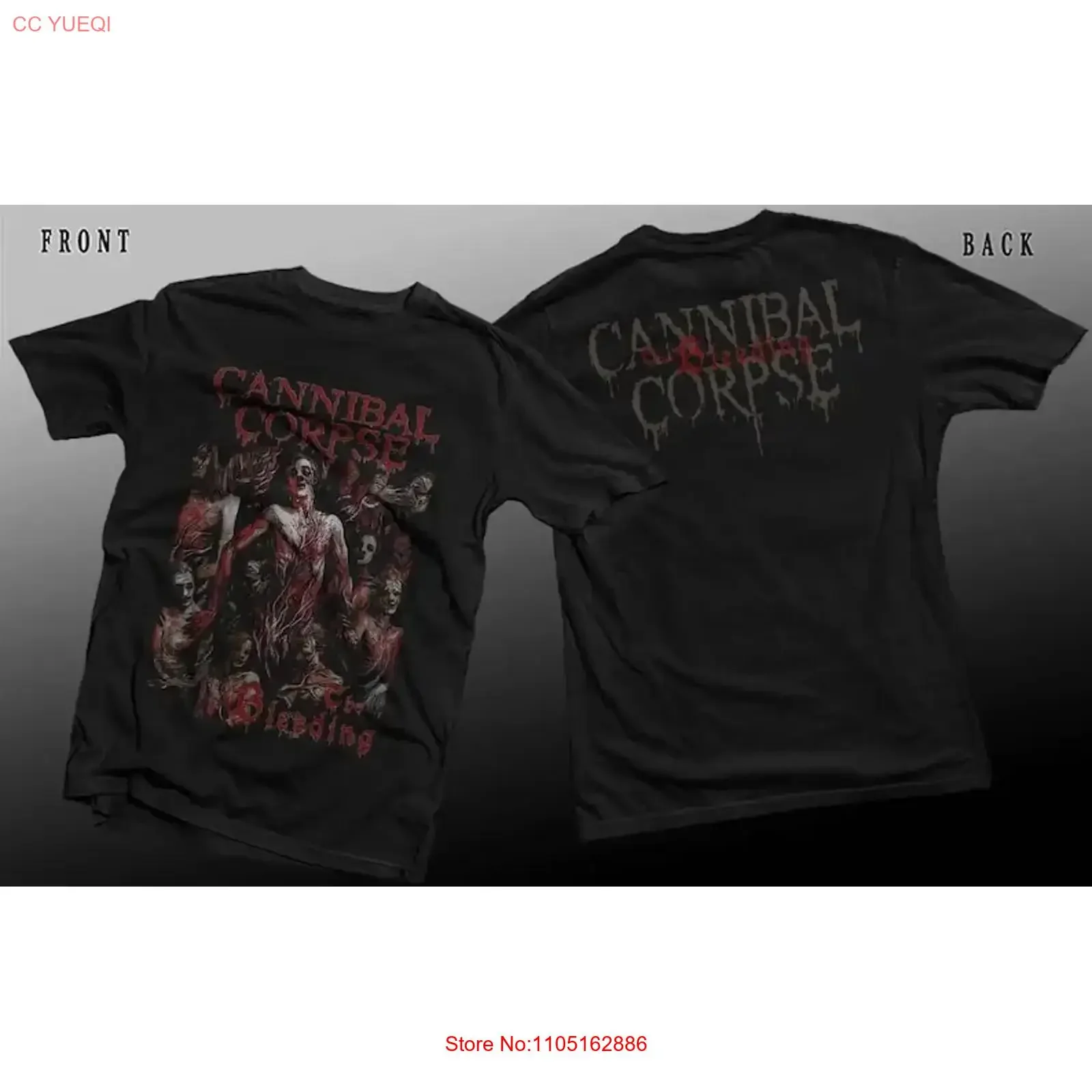 New D T G printed shirt CANNIBAL CORPSE The Bleeding size S M L XL 2 3 4 5 6 7XL vintage Washed Versatile Soft graphic