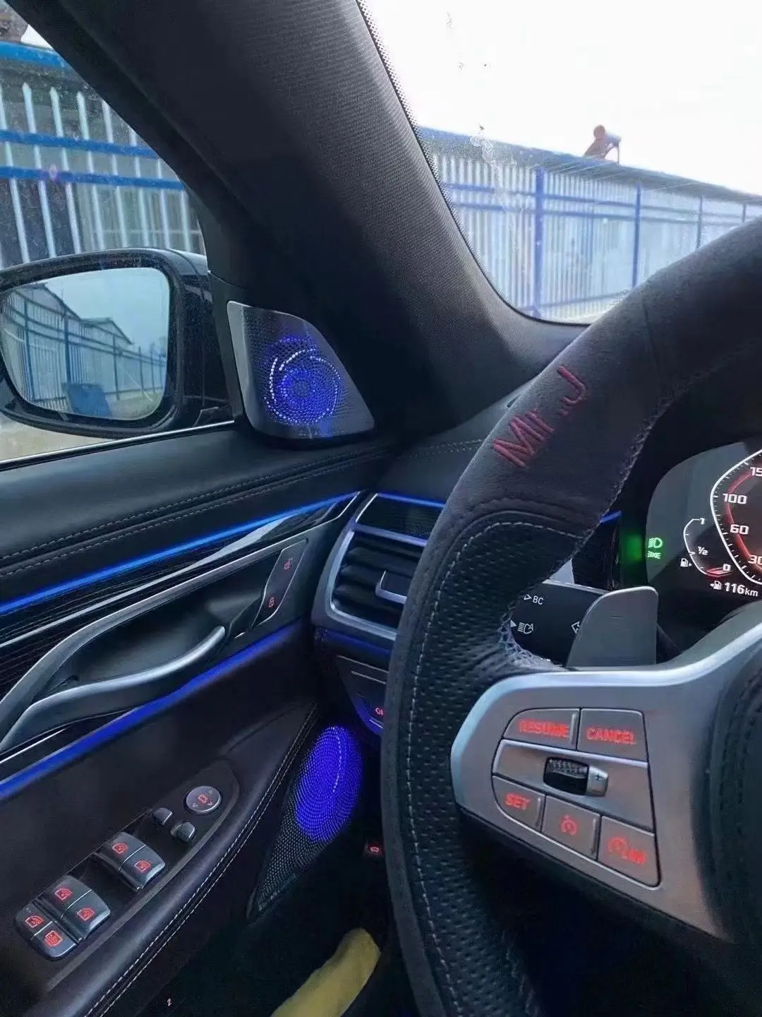 The Speaker Cover Environmental Lighting Is Suitable for 7 Series G12 F02 Cars