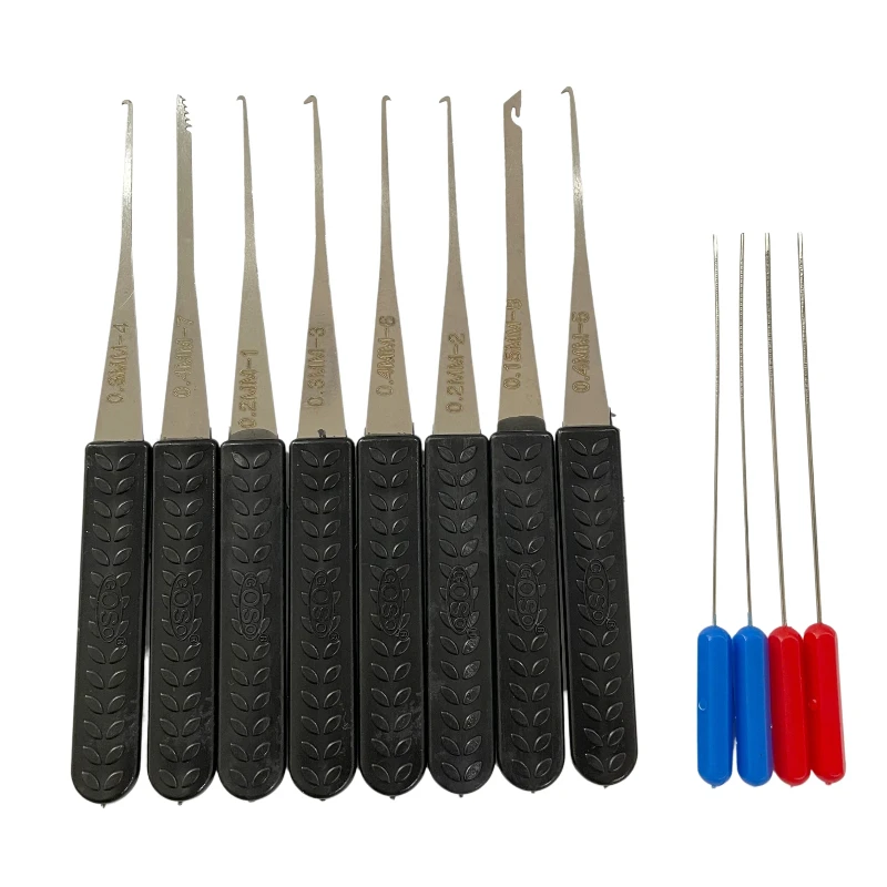 GOSO 12pcs Extractor Tools Set for Broken Key Removal for Car/House Doors/Office Cabinets