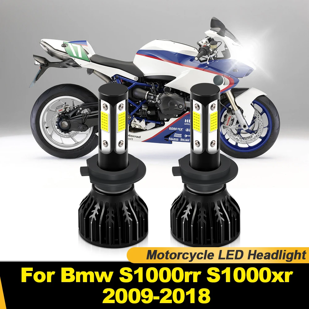 H7 Canbus LED Headlights 20000LM 120W Motorcycle Lamps 12V 24V For Bmw S1000rr S1000xr 2009-2012 2013 2014 2015 2016 2017 2018