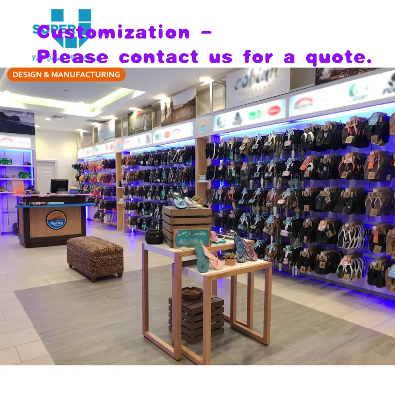 

custom.Flip Flop Wood Slipper Hanging Display Stand Shop