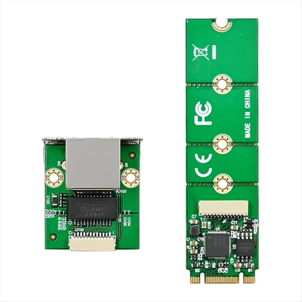 M. 2 B+M KEY to Single Port 2.5G Copper Cable Industrial Control Server Wired Network Card I225V B3 Ethernet