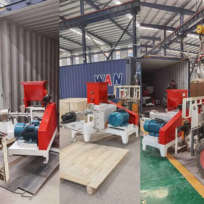 آلة بثق أعلاف الأسماك الكاملة - خط إنتاج لصنع كريات طعام الأسماك العائمة والغرق