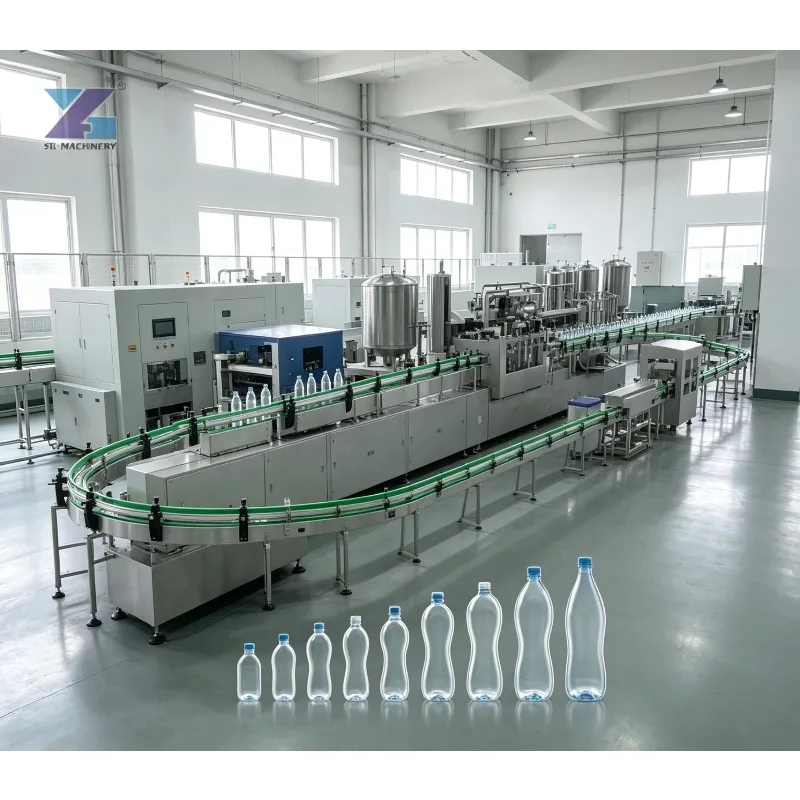 Bottle Water Production Line Automatic Liquid Filling Production Line for New Water Factory Customized