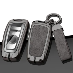 Zinc Alloy Leather Car Key Case Shell Cover For Bmw F20 F30 G20 f31 F34 F10 G30 F11 X3 F25 X4 I3 M3 M4 1 3 5 Series Accessories