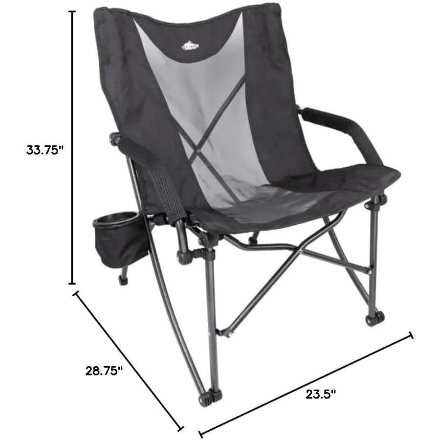 كرسي تخييم خفيف الوزن ومتين قابل للطي للمغامرات الخارجية في التخييم على الشاطئ والنزهات والمناسبات الرياضية مع الشركة