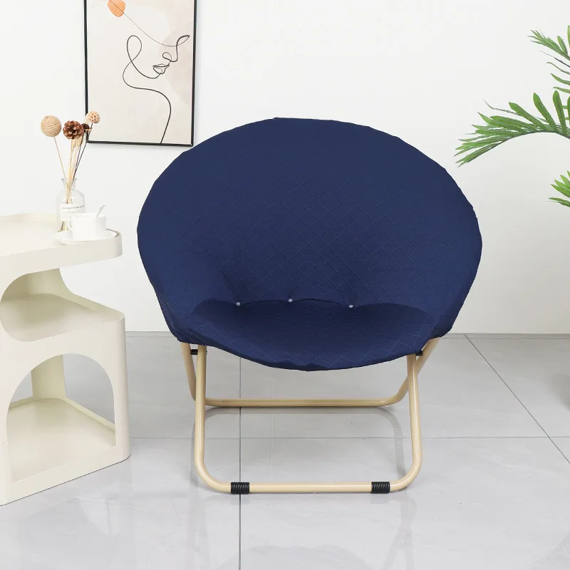 Elastic Thickened Ring Radar Chair Covers Solid Color Lazy Folding Chair Moon Seat Cover Anti-Dirt Dust-Proof Stretch Slipcovers