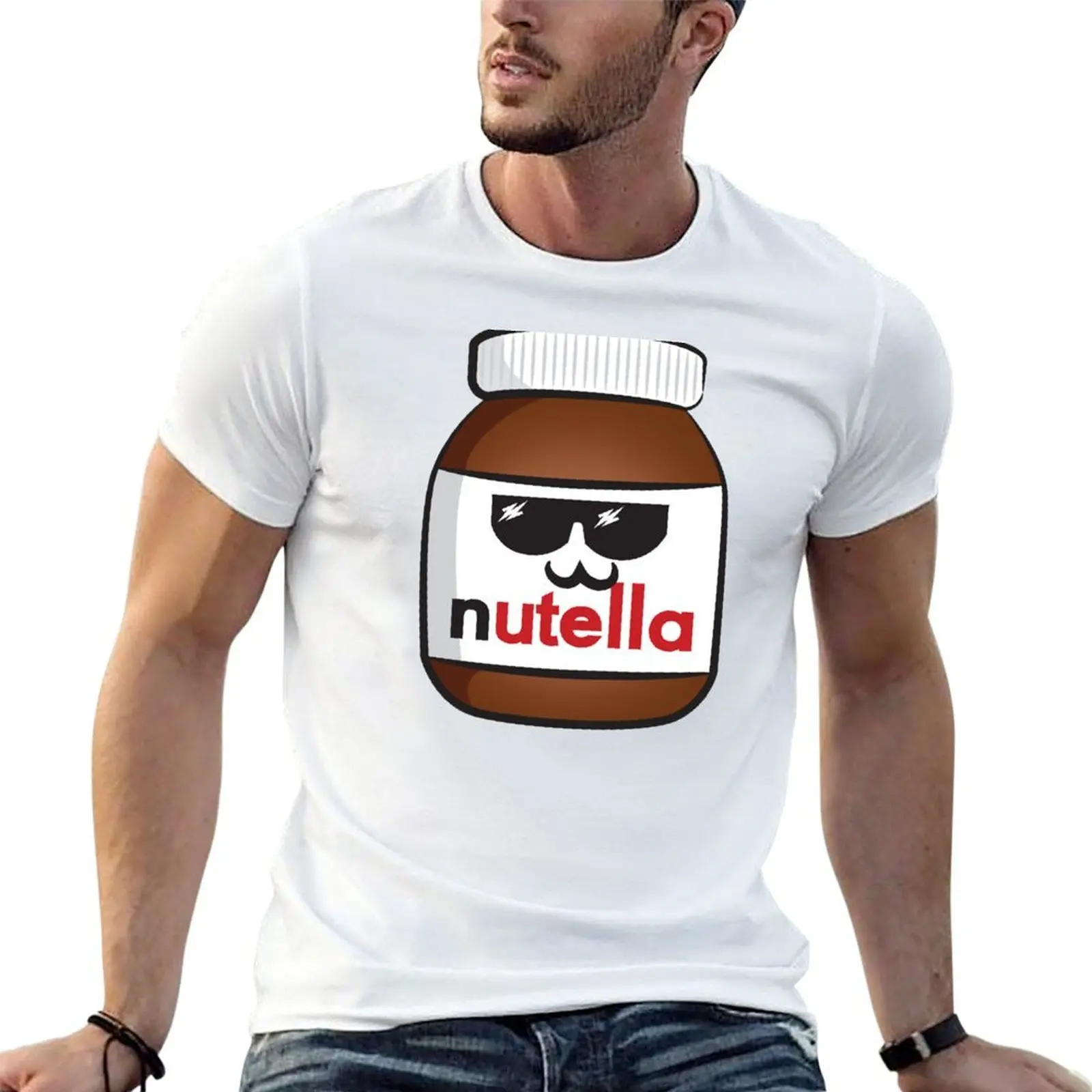 Nutella face 6 T-Shirt luxury designer Funny t-shirts men t shirts high quality