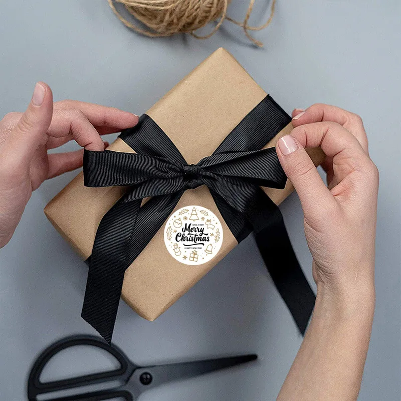 100-500 шт. рождественские наклейки, рождественские украшения для вечеринки, Подарочная коробка, герметичные наклейки, Стикеры для конвертов, домашний декор