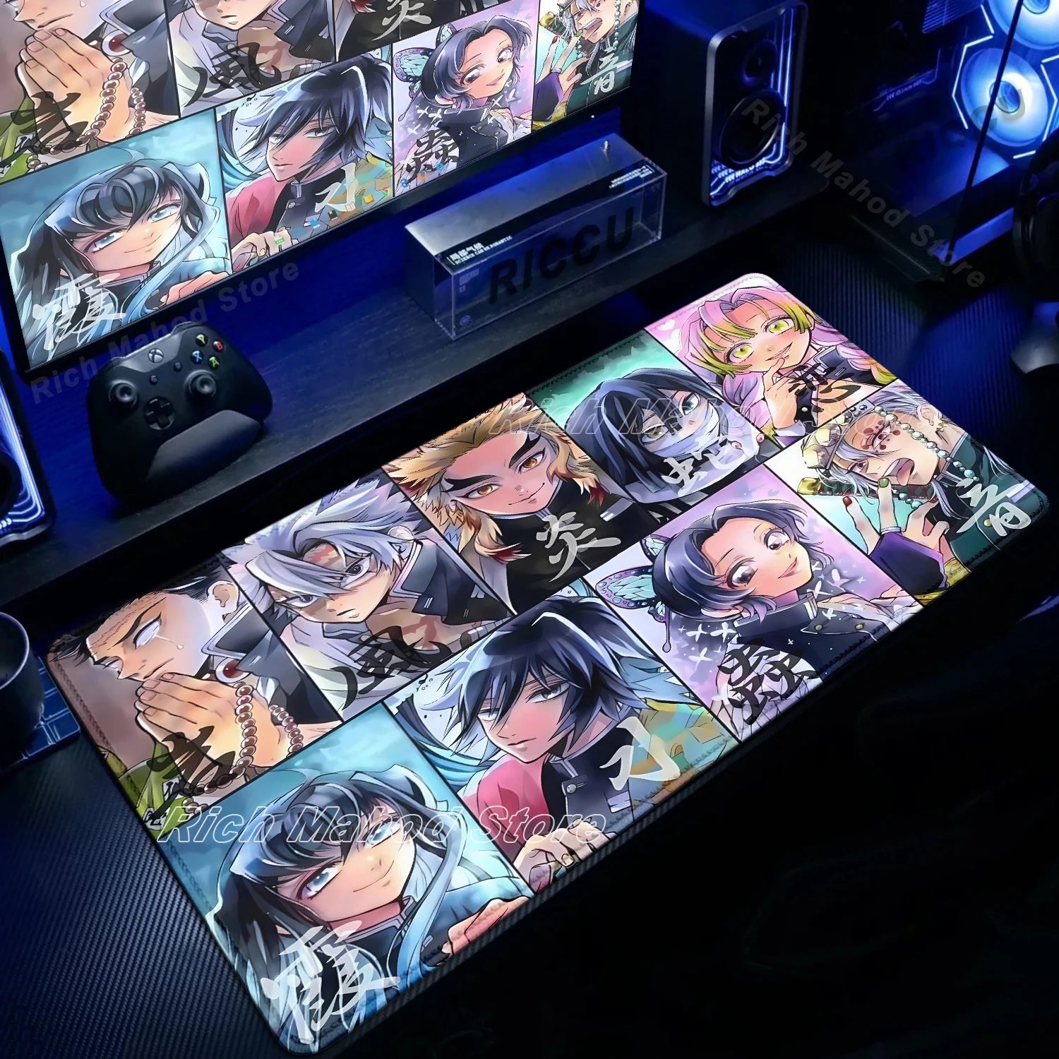 

Anime Demon Slayer Gaming Mouse Pad Office Rubber Mat Deskmat Keyboard Pads Cartoon Mousepad Kawaii Pc Accessories Xxl Mouse Mat