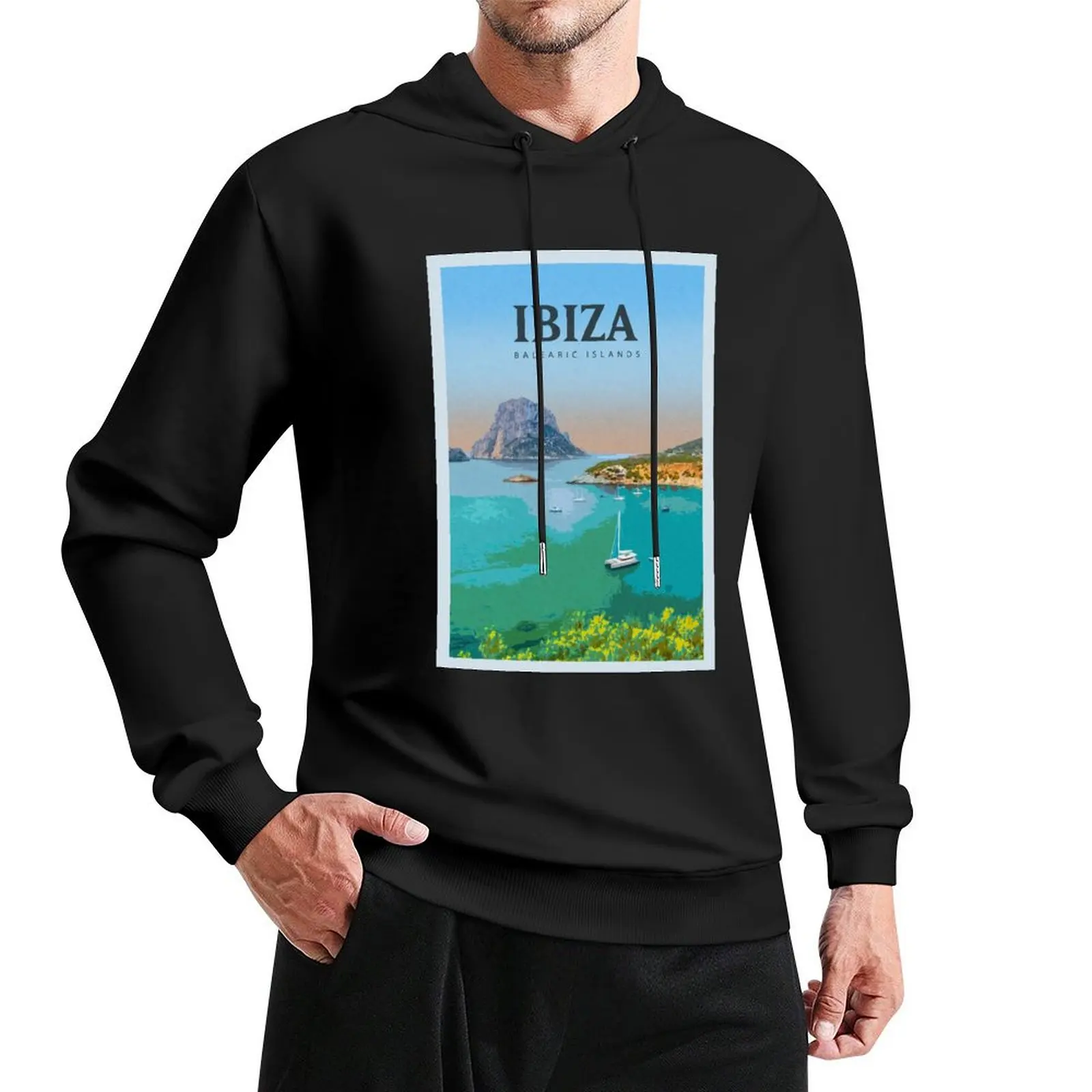 

Visit Ibiza Pullover Hoodie blouse anime clothing autumn new products clothes for men new in hoodies and blouses