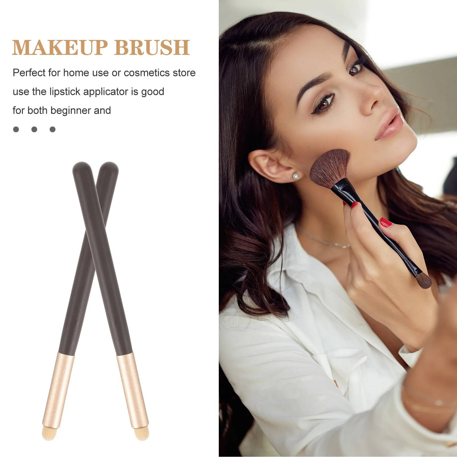 3 Stück Lippenstift-Applikatoren, glatte Make-up-Pinsel für die Lippen, doppelseitiges Lippenbalsam-Werkzeug, Präzisions-Applikationspinsel für Frauen