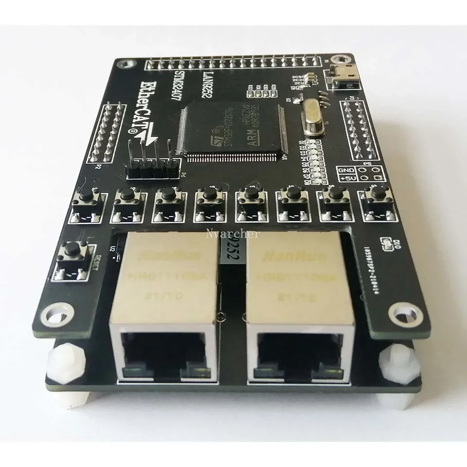 Nvarcher lAN9252 Slave LAN9252 Placa de desarrollo EtherCAT 16IO CIA402