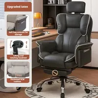 Ergonomic Office Work Chair Anime Gamer Massage Leather Cheap Vanity Stool Height Leg Rest Adjustable Pc Game Special Computer