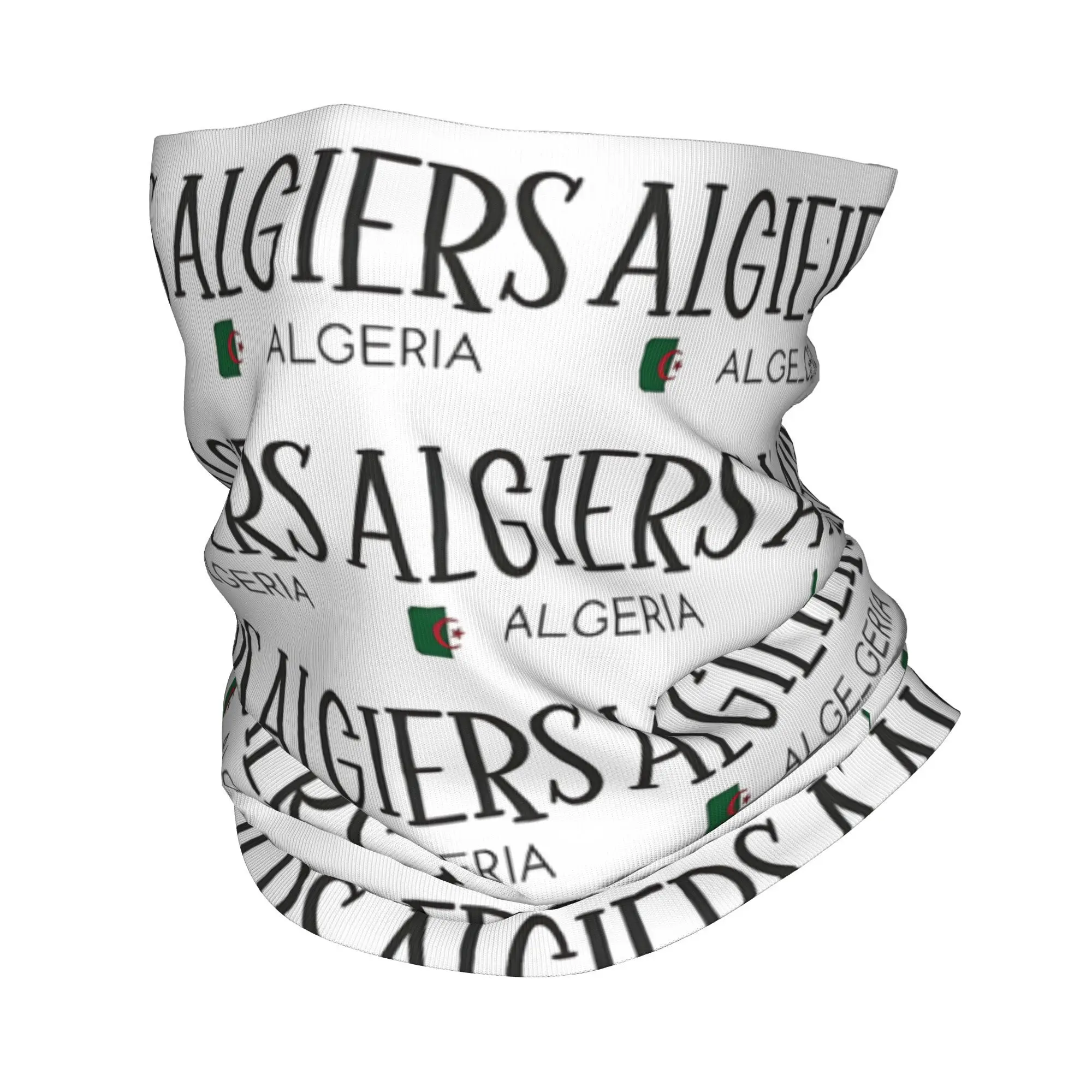 

Algiers Algeria Algerian Bandana Neck Cover Printed} Wrap Scarf Warm Headband Fishing Unisex Adult Breathable