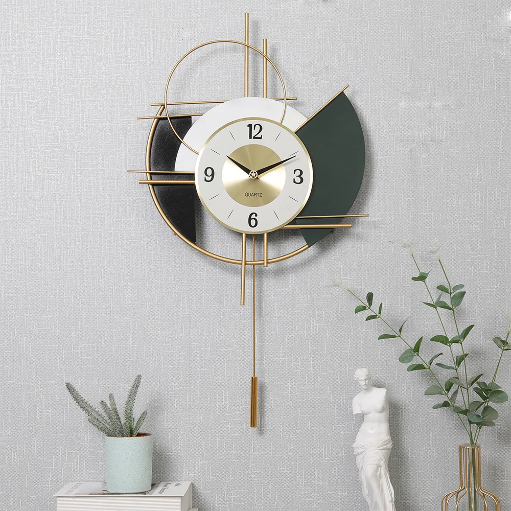 

Wobble clock Iron art creative home decoration clock