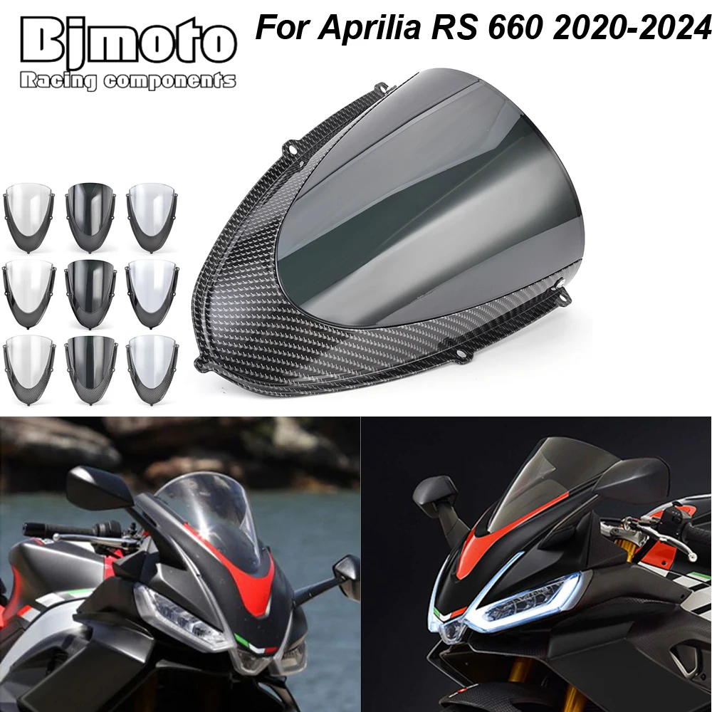 

Motorcycle Windshield Windscreen Headlight Upper Shield For Aprilia RS 660 RS660 2020-2024 2021 2022 2023