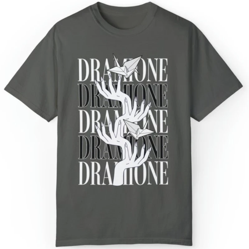 Dramione Manacled Cotton T-shirt Wizard School Vintage Fanfiction Booktok Bookish Merch Dark Academia Clothing Gift for Readers